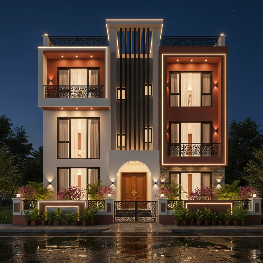 Residential construction in Srirangapatna